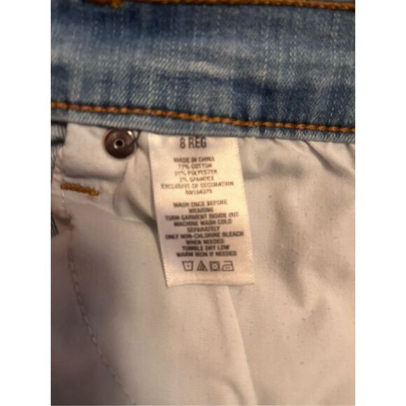 Aero Womens Jeans Size 8 Stretch Denim High Rise Light Wash Distressed (1177) - Picture 5 of 5